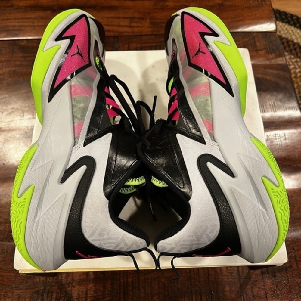 Nike Air Jordan One Take 3 Neon Electric‎ Green Pink Prime Grey Men's 10.5 - Picture 5 of 8